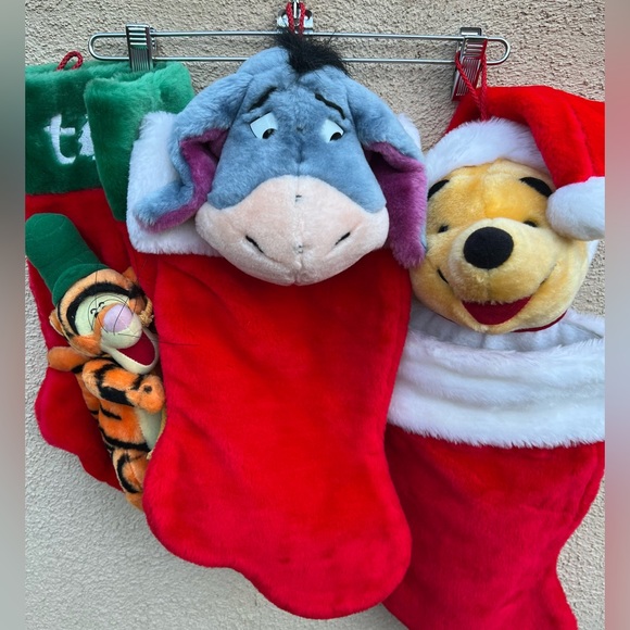 Disney Winnie The Pooh Eeyore Tigger Plush Christmas Holiday Stocking 3D - Picture 6 of 6